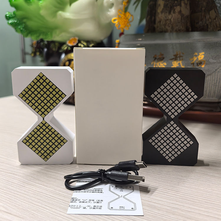 電子砂時計子供学生タイマー家庭用小型砂時計重力感知デスクトップ解凍発光砂時計|undefined