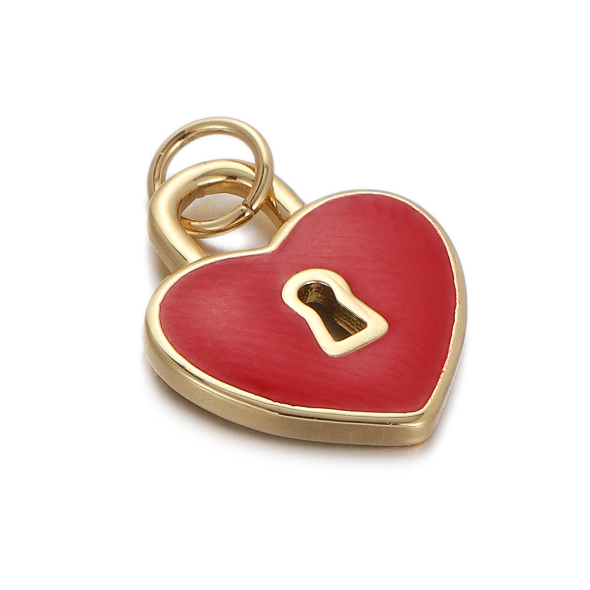 4g Weight Pendant Jewelry Making Type Gold Plated Plating Material 1 Piece Quantity Daily Occasion Copper Material Star, Heart Shape Pattern Women's Gender Enamel Design Simple Style Style 1 Piece Copper Gold Plated Star Heart Shape Pendant 14
