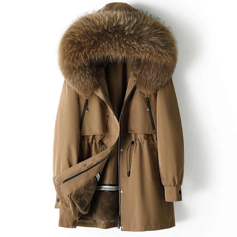 Removable‑liner jacket 2025, fur‑trim hood, removable inner lining, sizes M–2XL