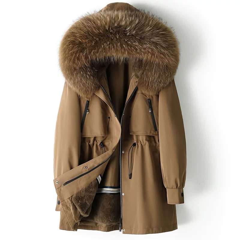 Removable‑liner jacket 2025, fur‑trim hood, removable inner lining, sizes M–2XL