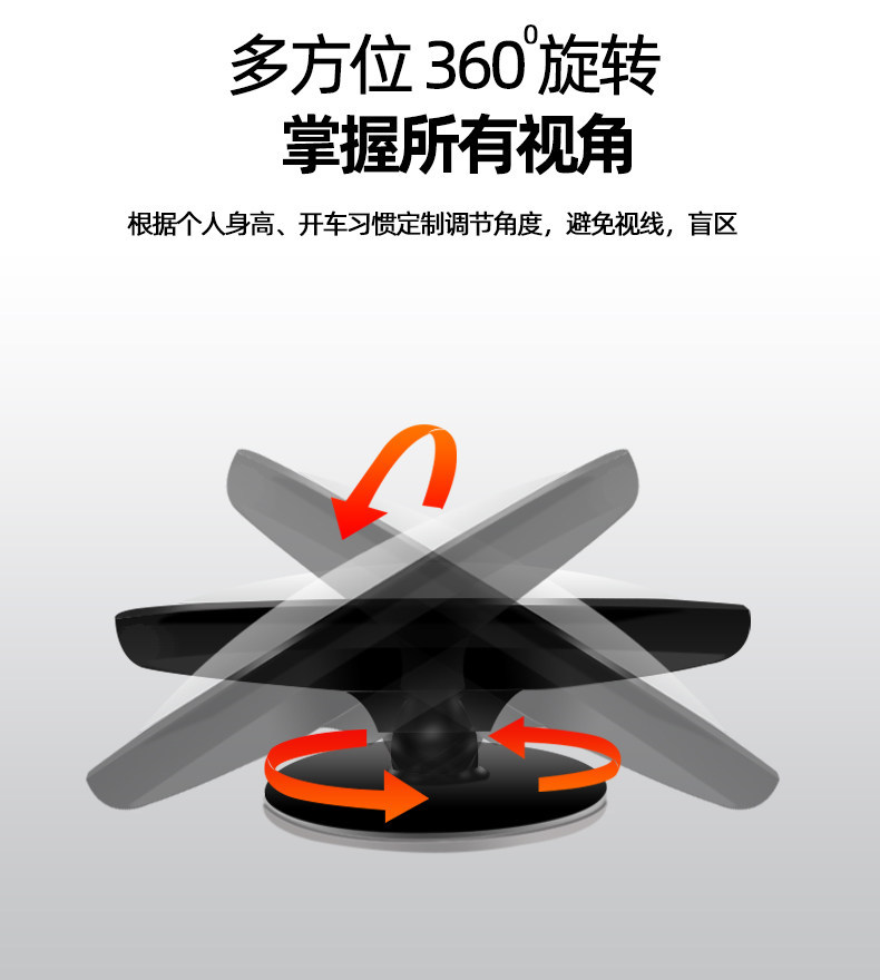Ultra-Thin Auxiliary Rearview Mirror for Buses, Small Round Mirror for Trucks, High-Definition Convex Wide-Angle Blind Spot Mirror for Large Vehicles