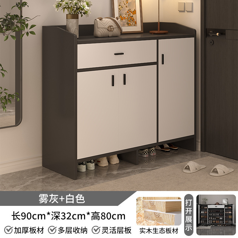 鞋柜家用门口入户玄关柜一体新款2022爆款楼道外靠墙大容量储物柜|undefined