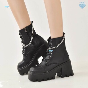 punk women martin boots leather boots big size 43���Ů��ѥ