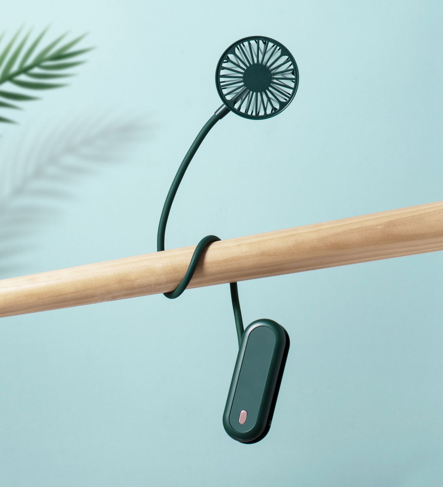 外贸跨境 懒人挂脖风扇户外帐篷婴儿车USB便携式软管万向挂风扇