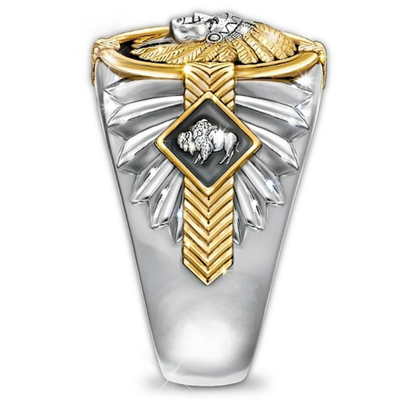 Two-color ring hip-hop style
