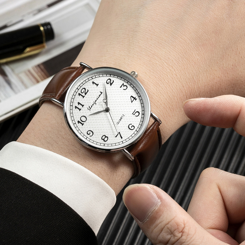 Quartz Summer Shangmei Thin Belt Strap Men's Watch_voghion.com