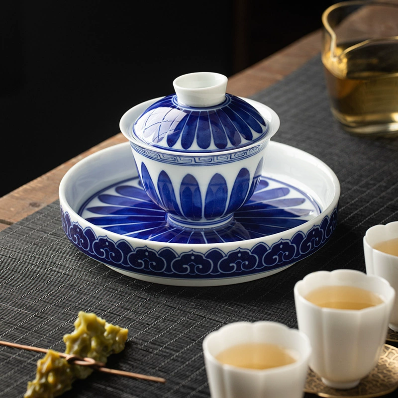 Baoxiangju Juxiang Ercai covered bowl tea cup set single covered bowl high-end tea bowl tea set single cover tea cup tea set