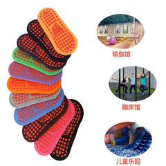 兒童地板襪純棉點膠防滑瑜伽襪子幼兒園遊樂場蹦床襪廠家批發