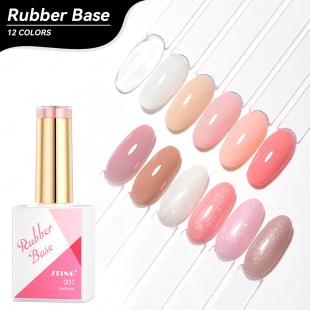 JTING Jingting 12-color Rubber Base Blush Nude Powder Nail Base Glue Xiaohongshu Douyin Popular Rubber Base Glue