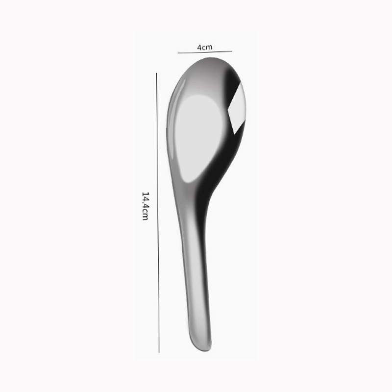 304 짧은 손잡이 평평한 바닥 스푼-대형