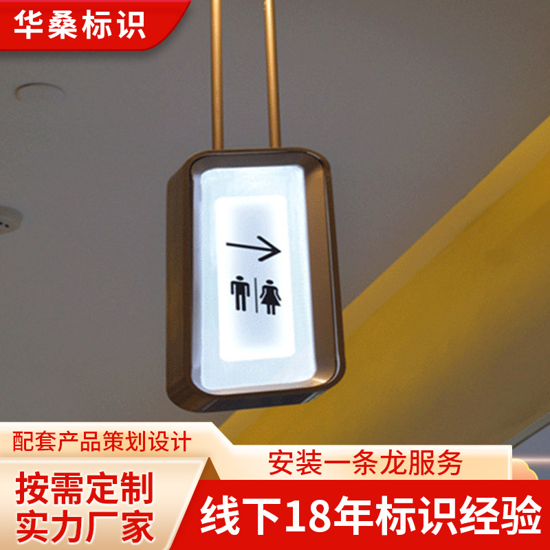 商业导向指示牌 落地标识标牌 立式导向牌商场悬挂吊牌标识牌