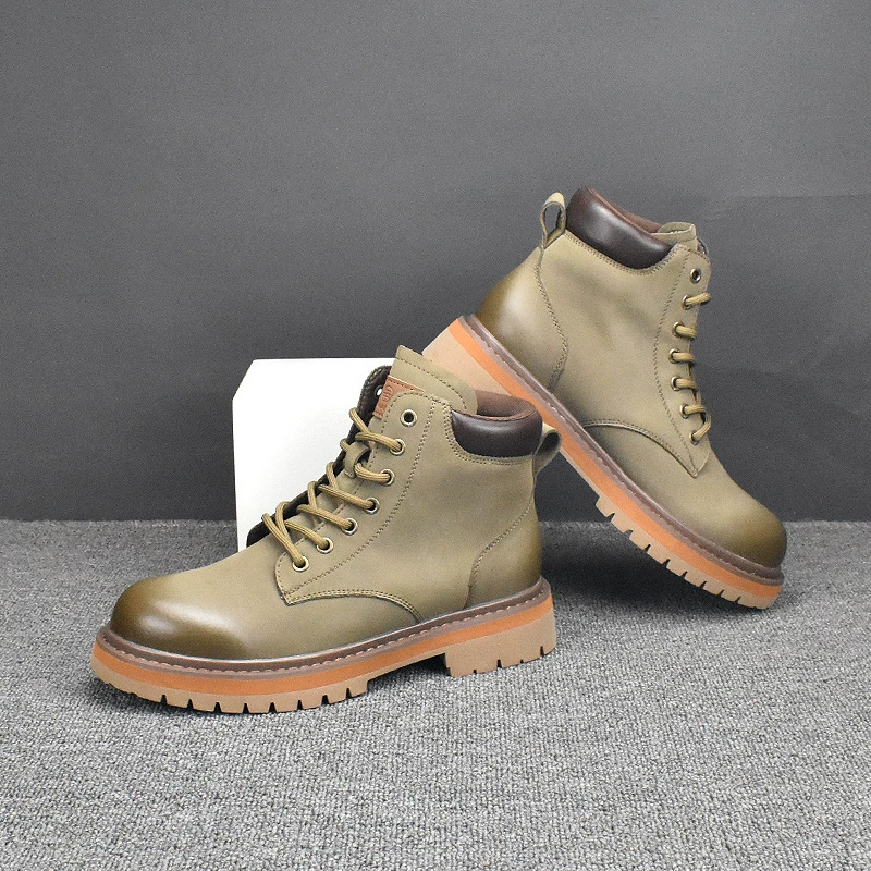 Осенне-зимние новые модные Универсальные мужские ботинки, британская дышащая обувь в Корейском стиле, короткие ботинки, ботинки Martin, ботинки челси