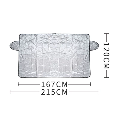 Car sunshade for the front Car snow shield - silver-167120