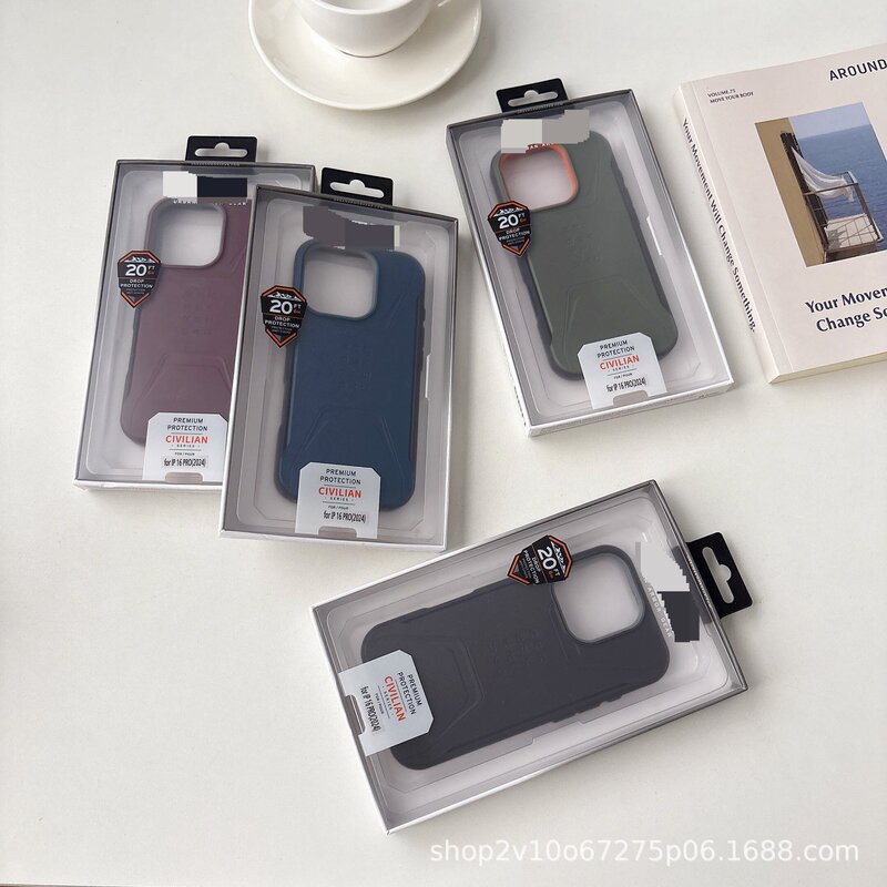 Suitable for Iphone12 Promax Magnetic Ua Meteorite g Apple 16 Outdoor Military Anti-Fall Mobile Phone Case with Label 14