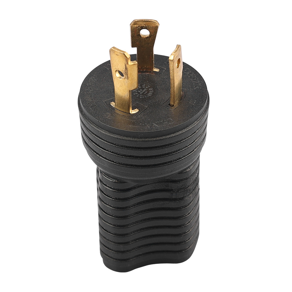 美式家用插头 美式转换插头 NEMA L5-30P 转 NEMA 5-20R 20A带锁