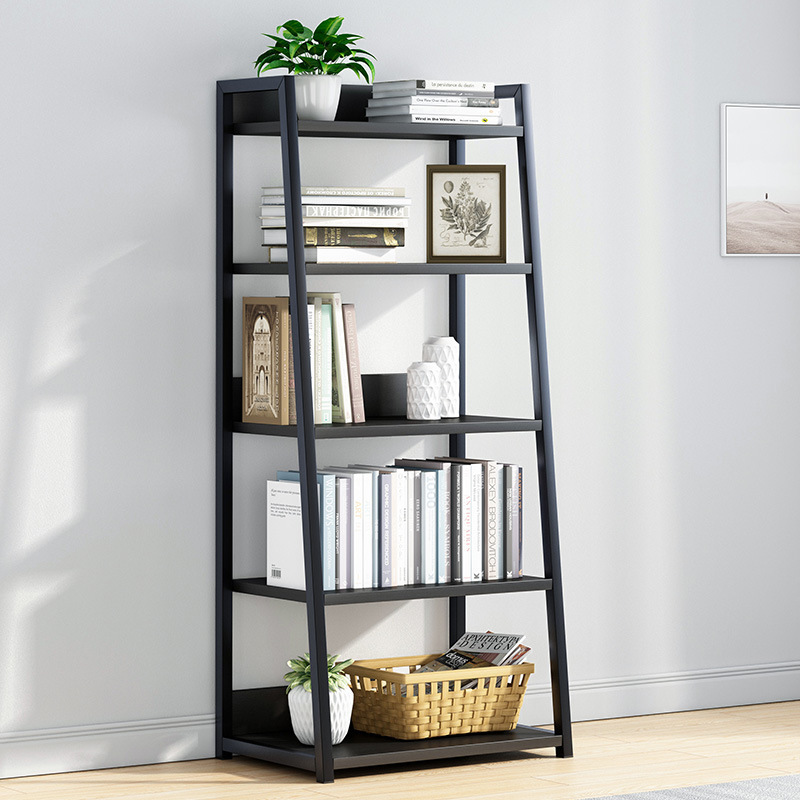 Estantería de madera de acero piso multifuncional estante de almacenamiento simple estante de almacenamiento de múltiples capas combinación práctica estante de exhibición de estantería