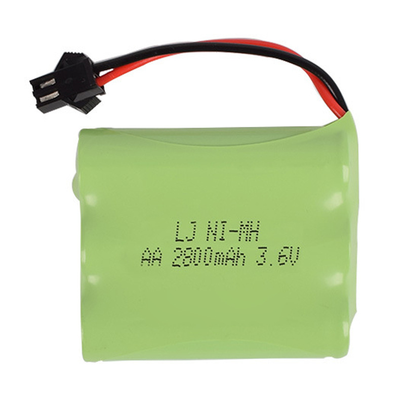 3.6V 2800mAh M型 大容量 镍氢电池组AA5号充电电池遥控电动玩具