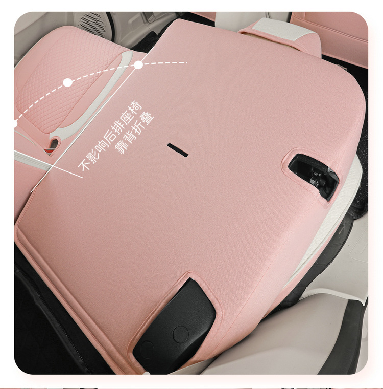 24 Euler Good Cat Seat Cover All-inclusive Autumn and Winter Four Seasons Fabric Linen Seat Cover Interior Modification Special Car Cushion