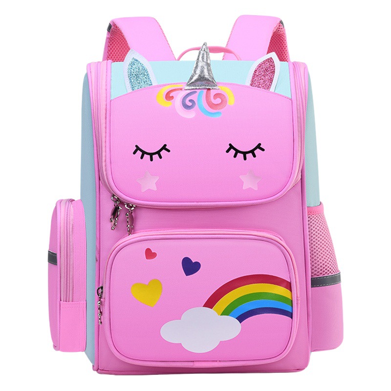 Nueva mochila espacial de la escuela primaria para niños de 3-6 grados de dibujos animados de 6-12 años resistente al desgaste de una sola pieza mochila de entrega