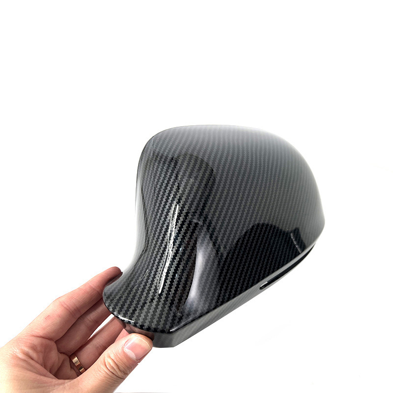 Foreign Trade Hot-Selling Suitable for Audi A4 B8 A5 A6 A3 A8 Q3 Carbon Fiber Pattern Bright Black Replacement Rearview Mirror Housing
