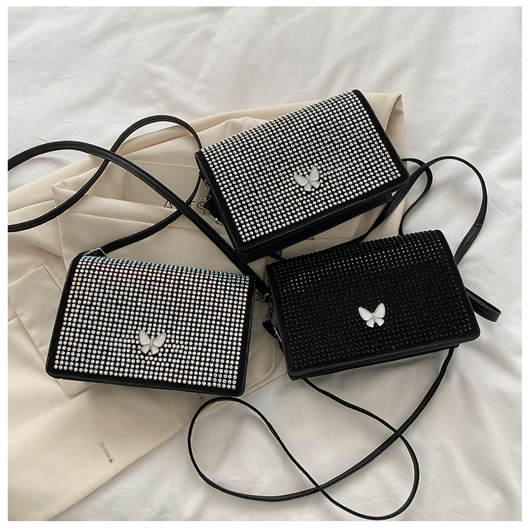 Women's All Seasons Pu Leather Butterfly Streetwear Square Magnetic Buckle Square Bag display picture 3