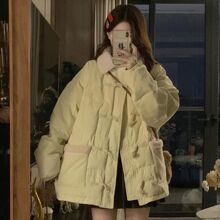 反季羽绒服女大牌清仓特价外套冬季2024新款宽松甜美棉服加厚时尚