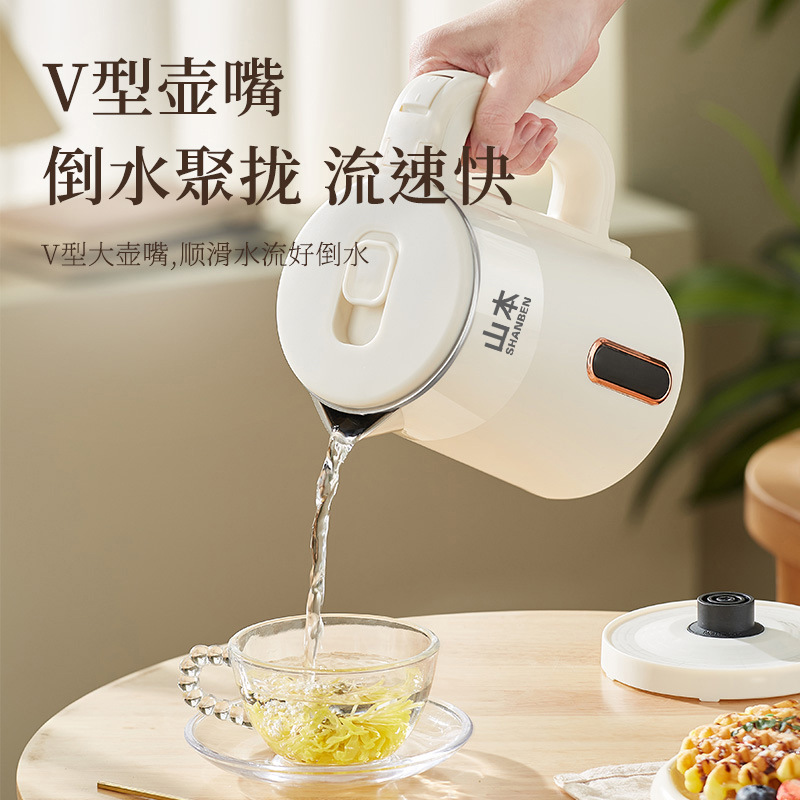 Free Shipping on a Genuine Electric Kettle, L1 Liter, Double-Layer 304 Anti-Scald, Low Power, Quiet Mini Kettle Manufacturer