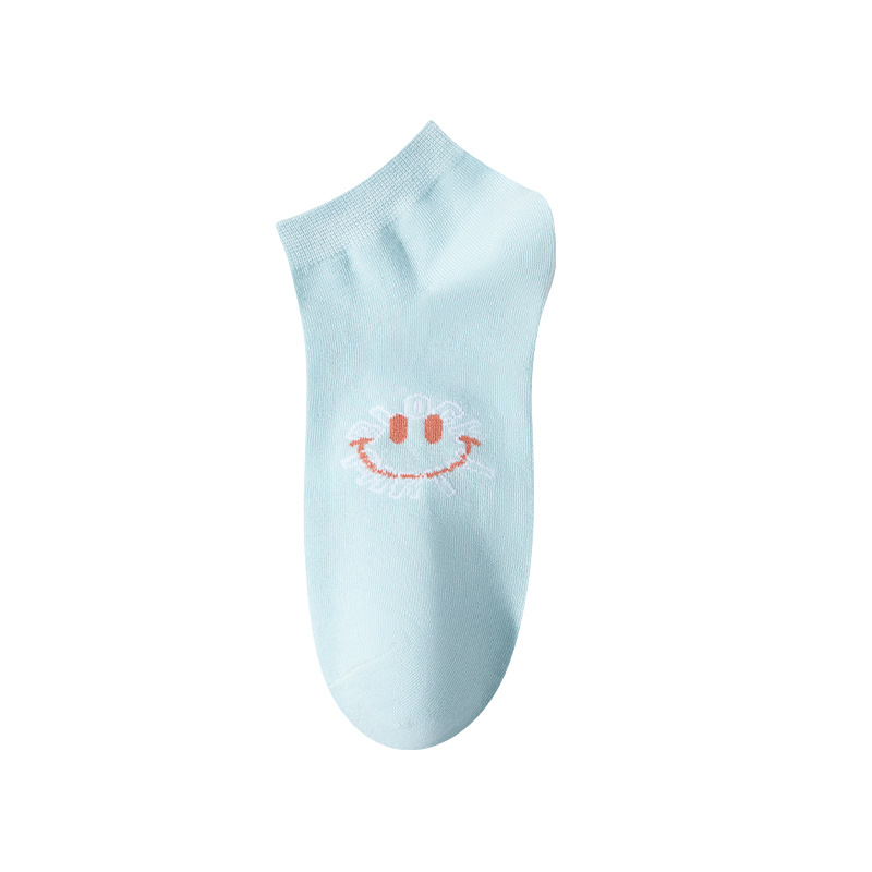 Zhuji calcetines de las mujeres de primavera y verano de corte bajo-Top corto tobillo calcetines de moda de algodón japonés suave sudor-absorbente calcetines de las mujeres al por mayor de algodón