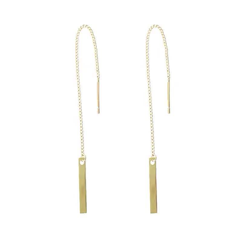 S925 plata de ley de alto grado Luz de lujo pendientes temperamento femenino borla pendientes nicho diseño pendientes al por mayor