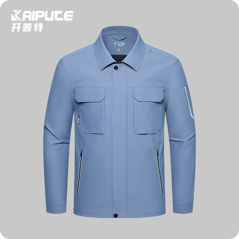 Трансграничный весенний и осенний комбинезон куртка мужской сплошной цвет
