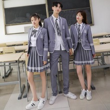 校服西装同款学院风韩国高中日系jk制服初中班服春秋季套装大学生