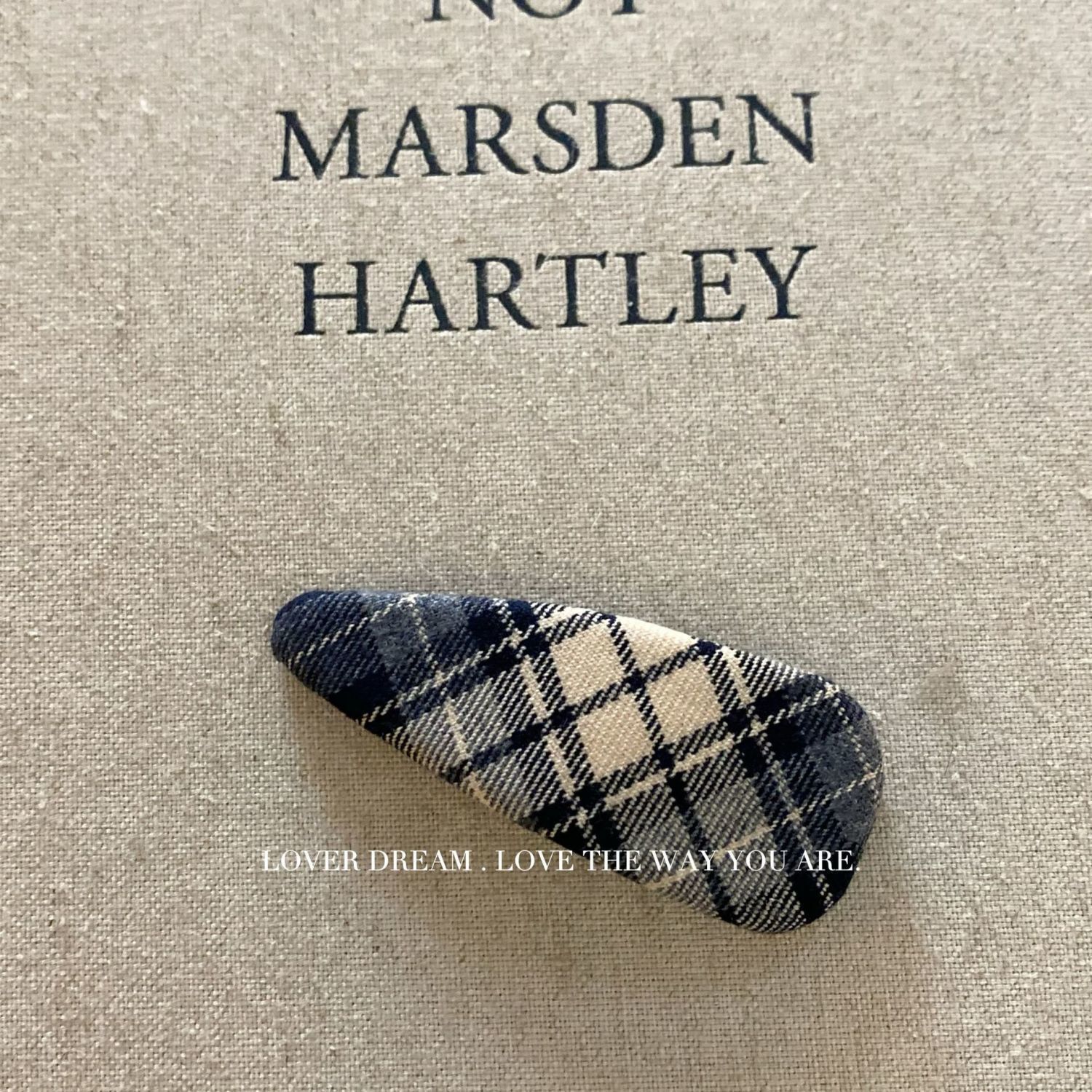 韓国系の新型の格子縞の水滴bbクリップの気質のレトロな前髪のサイドクリップの髪飾りの女性