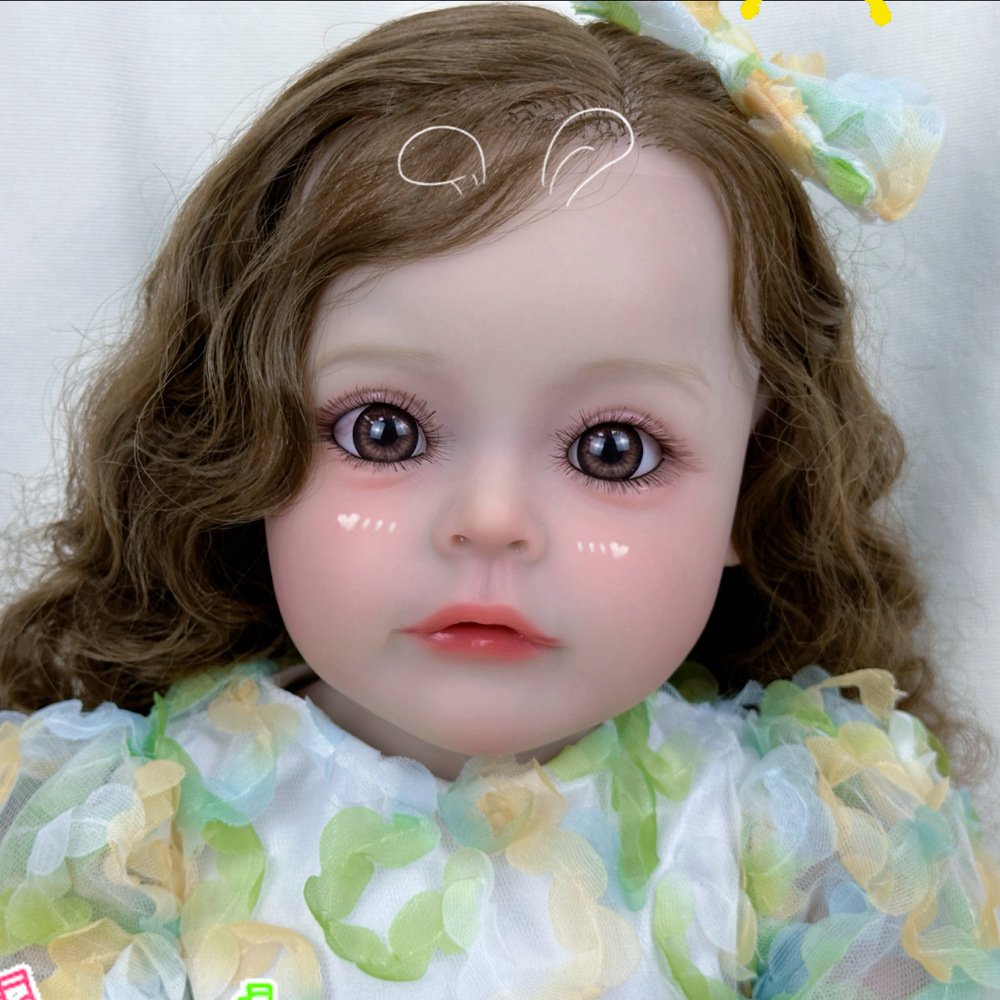 Muñeca de regalo para niñas, muñeca de acompañamiento, nuevo juguete pesado para niñas, muñeca de simulación para niños, muñeca de pelo largo