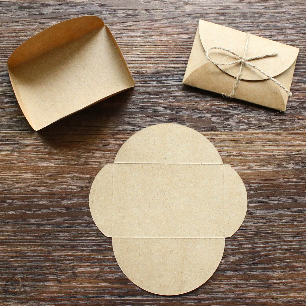 Small retro leather postcard, card holder, pack, DIY