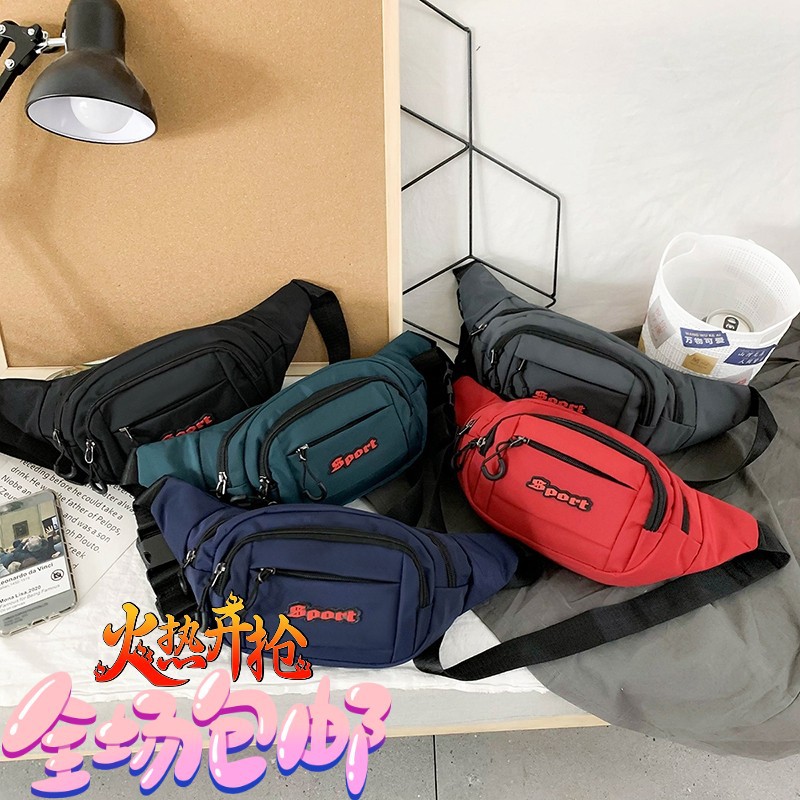 capacious waterproof sports belt bag for men and women for gym