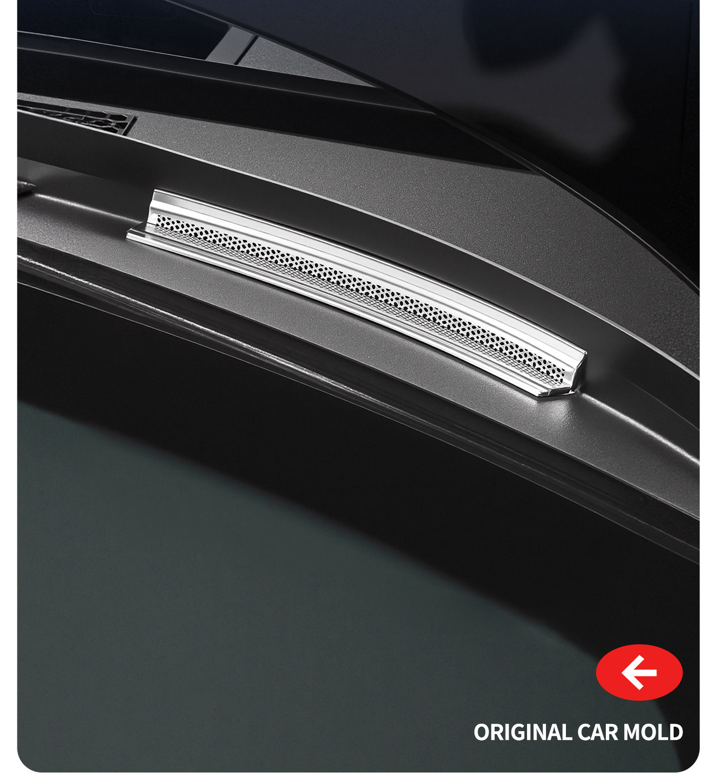 Suitable for Ideal i6i8 engine cover dust cover, stainless steel insect-proof net, car modification decorative accessories