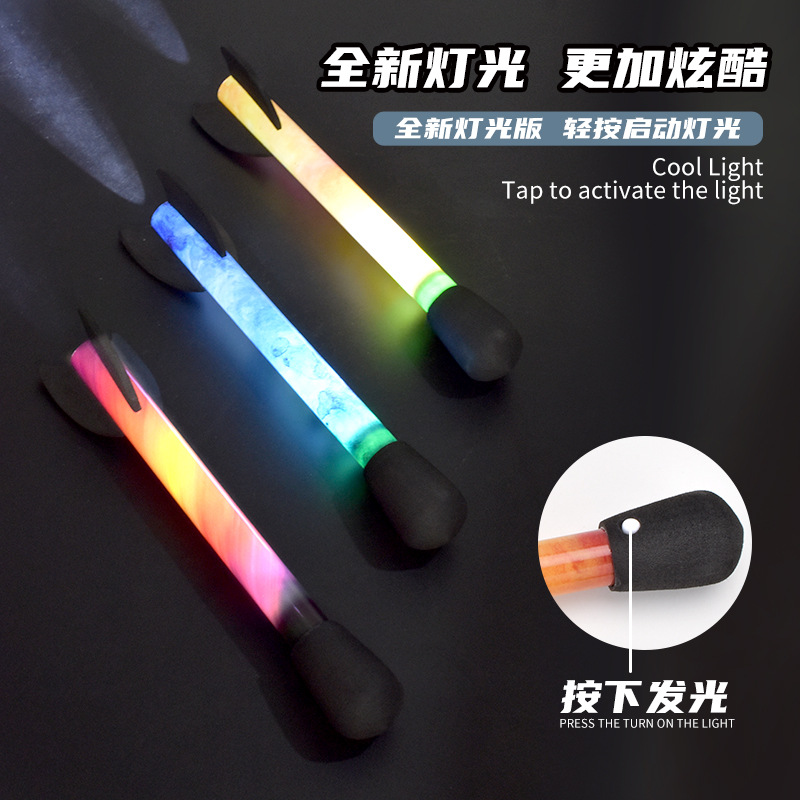 Children's Foot-Powered Rocket with Light Projection Launch Tube, Soaring Outdoor Toy, Foot-Powered Launcher