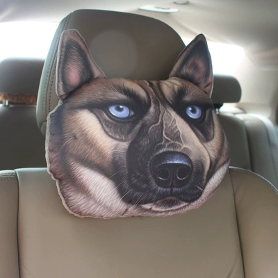 car pillow, Headrest - german-shepherd-headrest-single-252510cm