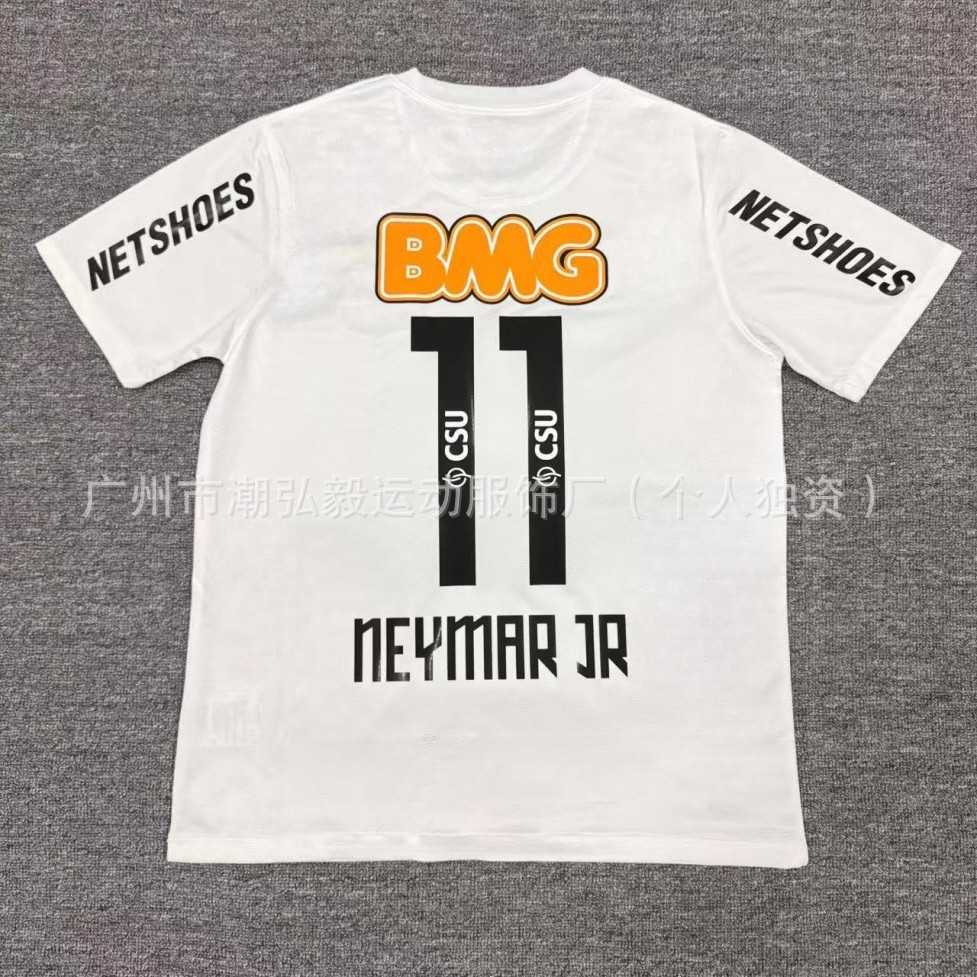 批发复古12-13桑托斯球衣11号内马尔纪念版短袖成人足球服