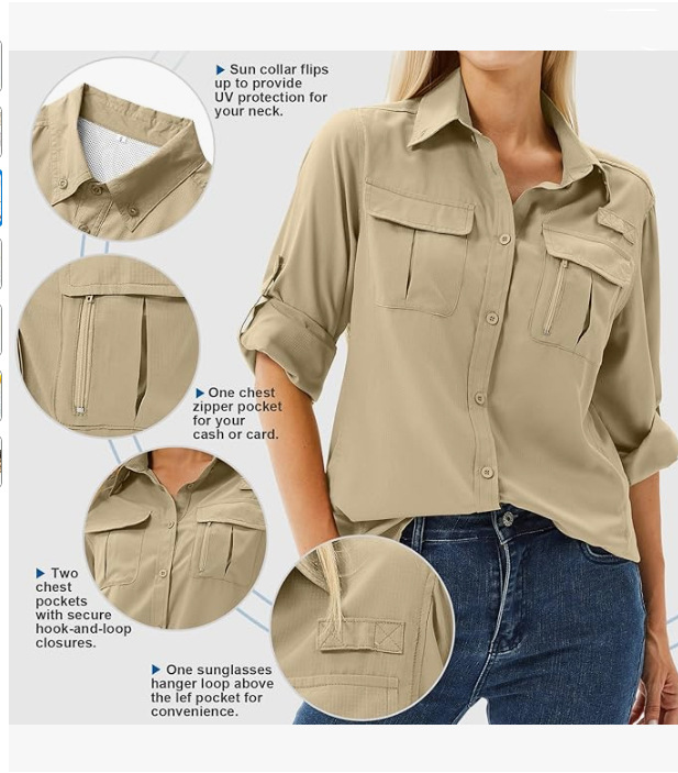 Women's Quick Drying Breathable Stretch Shirt Uv Protective Top_voghion.com