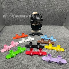 跨境爆款labubu17cm拉布布潮流滑雪板单板配饰潮玩挂件装饰品批发