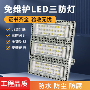 Led Three-Proof Light Platform Light Manufacturer 50W Waterproof Anti-Corrosion Light High Ceiling Light Ceiling Power Plant Refinery Pharmaceutical Factory Steel Plant