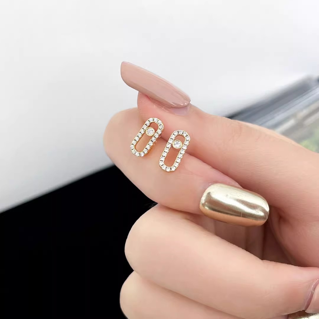Squisito orecchino a perno da donna con piccola sfera e moissanite, oro bianco 18 carati, moda di lusso leggera, argento puro, non sbiadisce,_voghion.com