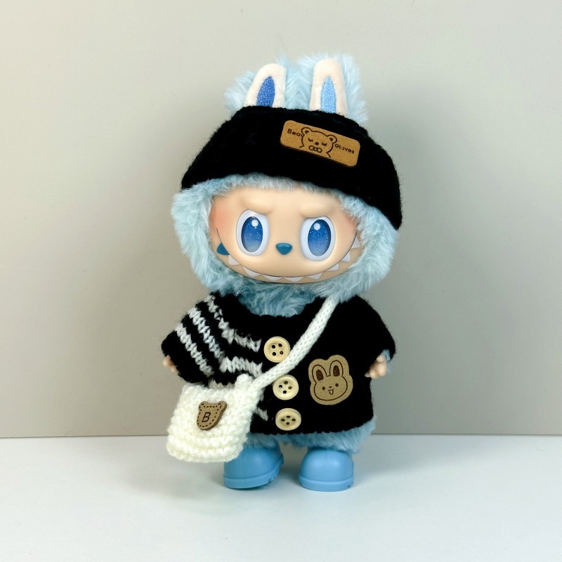 仅衣服适用labubu娃衣坐坐派对一二三代拉布布衣服服装套装等周边|undefined
