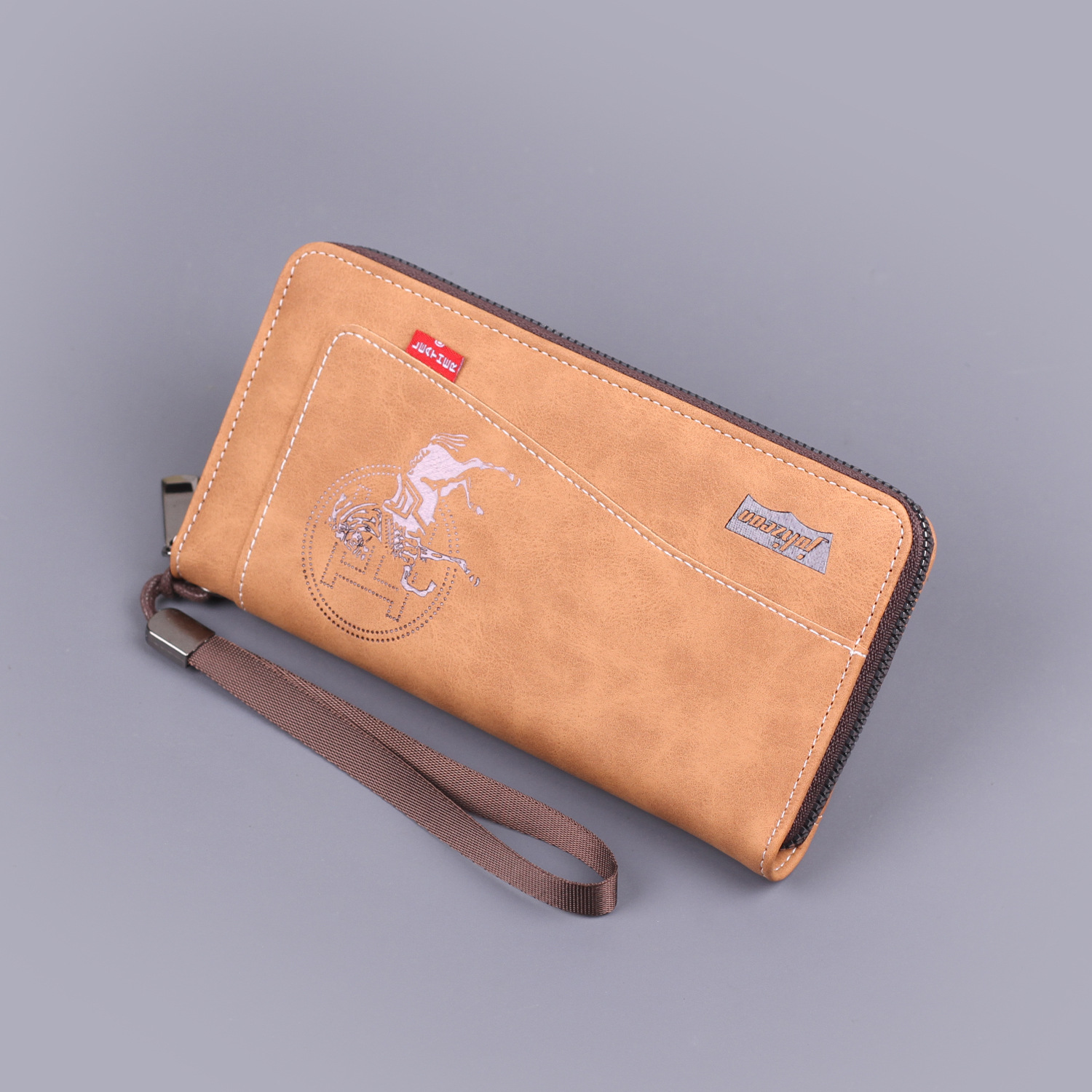 Bolso de mano para hombres bolso de muñeca nuevo bolso de mano para hombres bolso de mano para hombres larga billetera con cremallera gran capacidad al por mayor