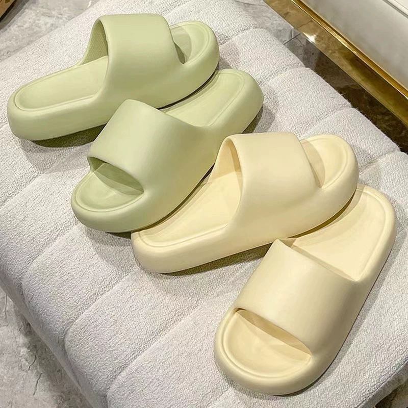 Тапочки без шнурков, женские летние домашние туфли с толстой подошвой, бесшумные домашние Нескользящие дезодоранты, мужские летние
