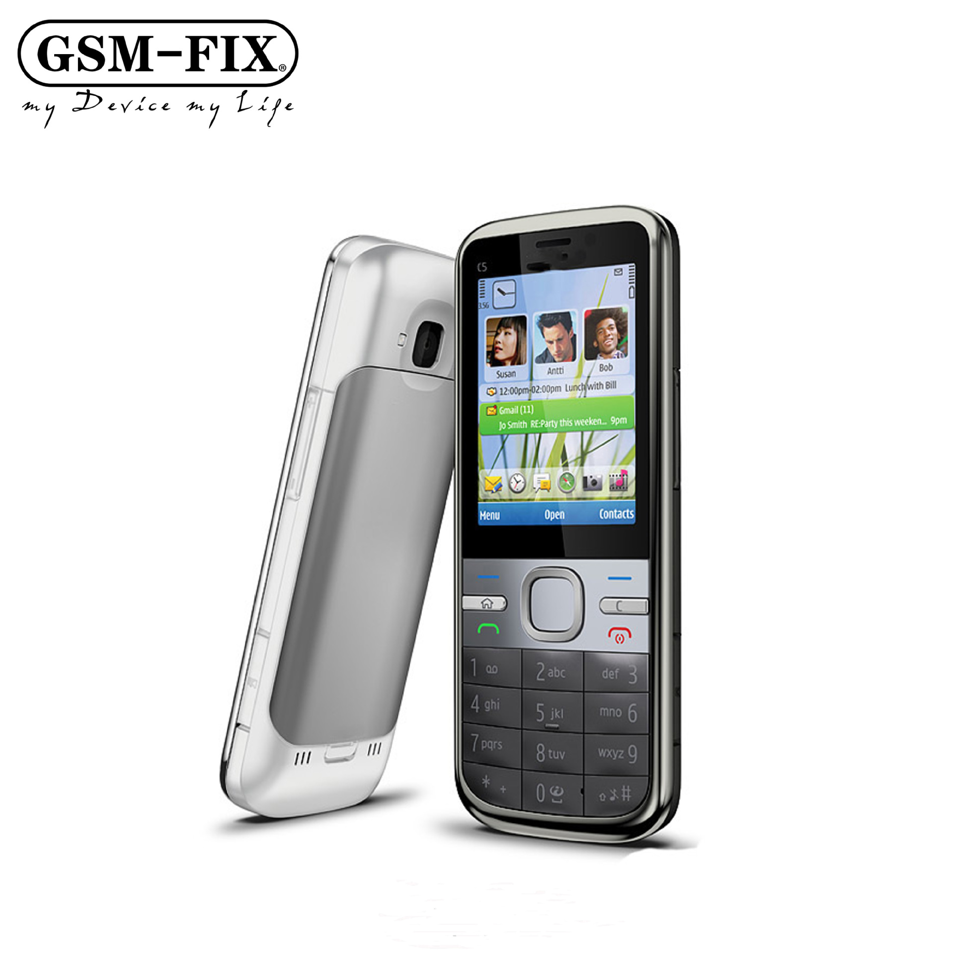 Nokia C5-00I düyməli mobil telefon, 3G, ehtiyat telefon