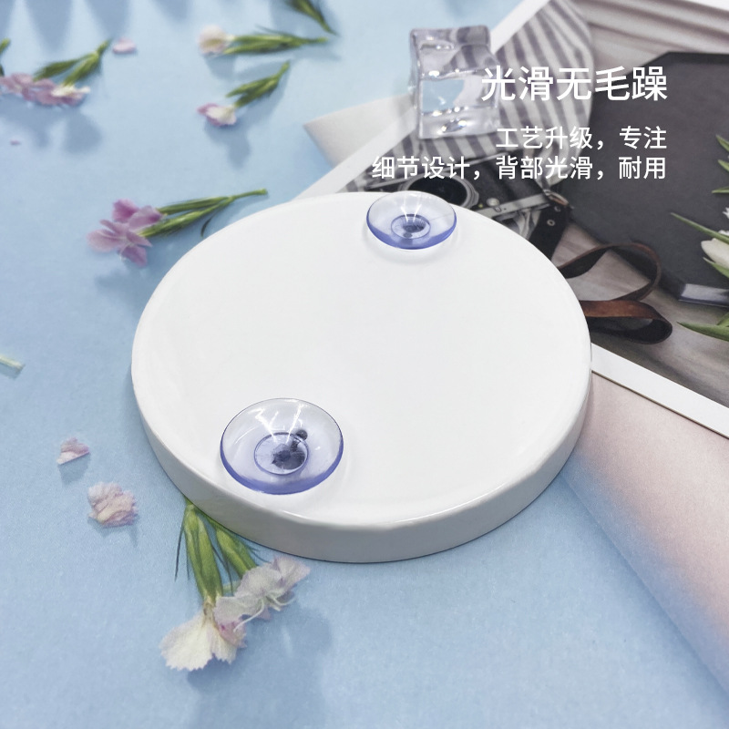 Espejo de ventosa de zoom creativo Espejo de maquillaje para niños Espejo pequeño portátil redondo Baño Ventosa 10 veces Espejo de maquillaje de zoom