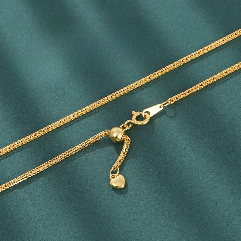 두꺼운 1.3mm 골드 컬러 45cm