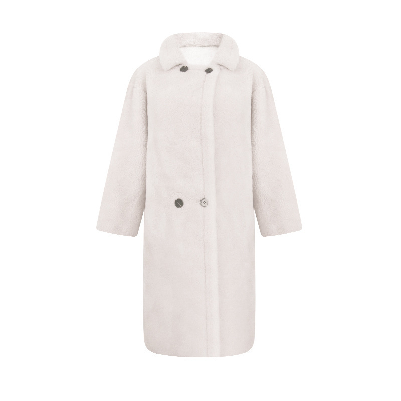 Winter New Teddy Bear Loose Fur Outwear Composite Fur One-Piece Coat for Women